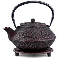Tea Garden - Japanese cast iron teapot Sakai burgundy 800 ml with saucer - Tea Kettle