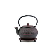Tea Garden - Japanese cast iron teapot Macau burgundy 900 ml with saucer - Tea Kettle