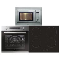 CANDY FCP 602X E0E/1 + CANDY CI642C 4U + CANDY MIC256EX - Oven, Cooktop and Microwave Set