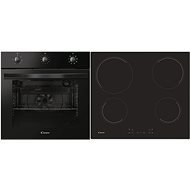 CANDY FIDC N612 + CANDY CH64CCB/4U2 - Oven & Cooktop Set