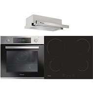 CANDY FCP 825 XL/E + CANDY CH 64 CCB 4U + CANDY CBT6130/3X - Oven, Cooktop & Kitchen Hood Set