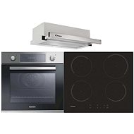 CANDY FCP 605 X/E + CANDY CI642C 4U + CANDY CBT6130/3X - Oven, Cooktop & Kitchen Hood Set