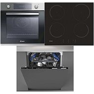 CANDY FCP 605 X/E + CANDY CI642C 4U + CANDY CDIN 2D620PB - Oven, Cooktop & Diswasher Set
