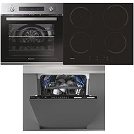 CANDY FCP 602X E0E/1 + CANDY CI642C 4U + CANDY CDIN 2D620PB - Oven, Cooktop & Diswasher Set