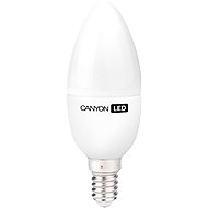Canyon COB LED bulb, E14, candle, milk, 6W - LED Bulb