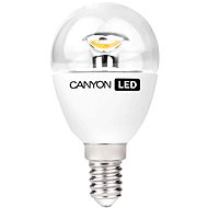 Canyon COB LED bulb, E14, compact round transparent, 3.3W - LED Bulb