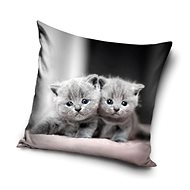 Carbotex Pillowcase Cat twins 40 × 40 cm - Pillowcase