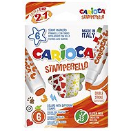 CARIOCA Stamperello with stamps 6 pcs - Felt Tip Pens