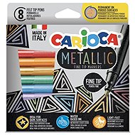CARIOCA Metallic marker with fine tip 8 pcs - Felt Tip Pens