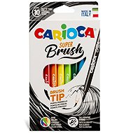 CARIOCA with brush tip 10 pcs - Felt Tip Pens