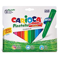 Carioca Maxi Plastello 12 colours - Wax Crayons