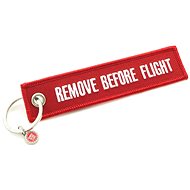 RBF Originals Remove Before Flight keychain, red with white lettering - Keychain