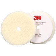3M™ Perfect-It™ Random Orbital Coarse Wool Pad - Corrective Polishing Discs, White, 2 pcs, 130 mm - Buffing Wheel