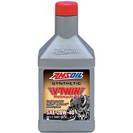 AMSOIL Full Synthetic Motorcycle Oil 20W-40 Synthetic V-Twin Motorcycle Oil 946 ml - Motor Oil