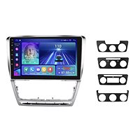 Ossuret 10" Car radio for Škoda Octavia II 2, GPS navigation, WiFi, USB - silver frame - Car Radio