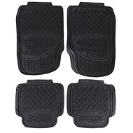 SIXTOL Universal rubber car mats Car Mat Uni Set 3, complete, 4 pcs - Car Mats