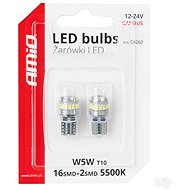 AMIO LED bulbs CANBUS 12 V/24 V 5 W W2,1 × 9,5 d clear, 2 pcs - LED Car Bulb