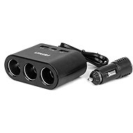 Amio Extension socket 3× USB 12/24V 120W 70 cm - Car Charger