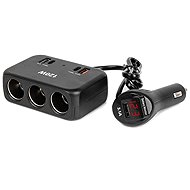 AMIO Extension socket 12/24V 120W 5 × USB, 80 cm - Car Adapter