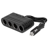 AMIO Extension socket 12/24V 120W 3 × USB, 80 cm - Car Adapter