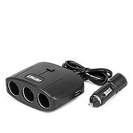 AMIO Extension socket 2 × USB 12/24V 100W, 70 cm - Car Adapter