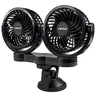 AMIO Car fan with suction cup 2x4"/24V - Car Ventilator