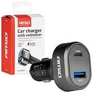 AMIO Quick charger with voltmeter 30 W 12/24V - Car Charger