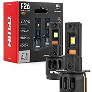 Amio LED H3 12/24V 3500 lm + 130 % 2 ks - LED Car Bulb