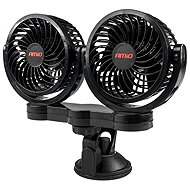 Amio Car Fan with Suction Cup 12V, Double - Car Ventilator