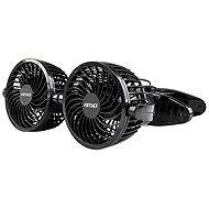 Amio Car Fan with Clip 24V, Double - Car Ventilator