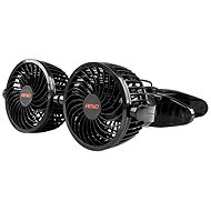 Amio 12V Double Car Fan with Clip - Car Ventilator