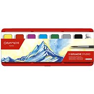 CARAN D'ACHE Gouache colours pans 8 colours - Gouache Paints