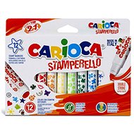 CARIOCA Stamperello 12 pcs with stamps - Felt Tip Pens
