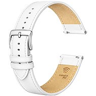 CARNEO PAY leather 20mm white - Watch Strap