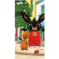 Carbotex Bing Bunny with Flop and Ladybug 70 × 140 cm - Children's Bath Towel