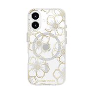 CaseMate Floral Gems Gold Magsafe iPhone 16 - Phone Cover