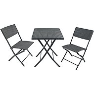 CATTARA Garden table with Grado 2+1 chairs - Garden Furniture