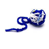 Japan Premium Wool ball with matatabi dark blue - Cat Toy
