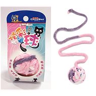 Japan Premium Wool ball with matatabi pink - Cat Toy