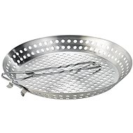 Rosenstein & Söhne stainless steel grill pan with collapsible handle - Pan