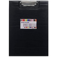 Double leatherette folder with clip A4, 590791 - Clipboard