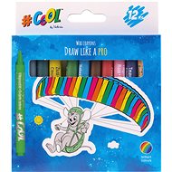 #COOL BY VICTORIA round, 8 mm, 12 colours - Wax Crayons