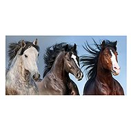 Carbotex Wild horses in nature 70 × 140 cm - Bath Towel