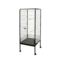 Duvo+ Debbie aviary for birds 55×55×147cm grey/black - Aviary