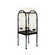 Duvo+ Junior 55×55×130cm aviary for birds-black / silver - Aviary