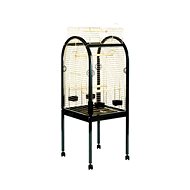 Duvo+ Junior 55×55×130cm aviary for birds-black/gold - Aviary