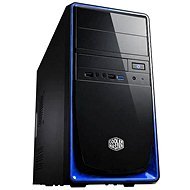 Cooler Master Elite 344 USB 3.0 čierno-modrá - PC skrinka