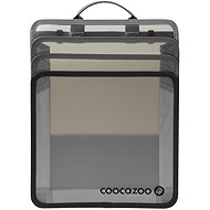 COOCAZOO with 3 Compartments, Black/Grey - School Bag Organiser