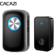 CACAZI FA28 Wireless battery-free doorbell - 1× receiver + 1× button - black - Doorbell