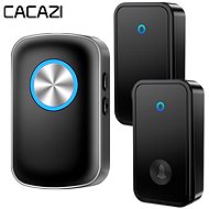 CACAZI FA28 Wireless battery-free doorbell - 1× receiver + 2× button - black - Doorbell